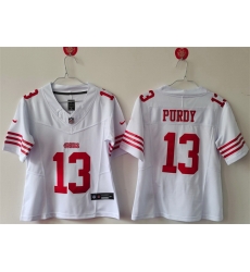 Women San Francisco 49ers 13 Brock Purdy White F U S E Vapor Untouchable Stitched Jersey Women San Francisco 49ers 13 Brock Purdy White F U S E Vapor Untouchable Stitched Jersey