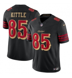 Youth San Francisco 49ers 85 George kittle Black 2025 F U S E Rivalries Vapor Limited Stitched Football Jersey Youth San Francisco 49ers 85 George kittle Black 2025 F U S E Rivalries Vapor Limited Stitched Football Jersey
