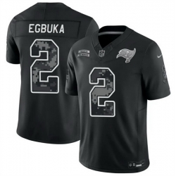 Men Tampa Bay Buccaneers  2 Emeka Egbuka Black F U S E  2026 Salute to Service Limited Stitched Football Jersey