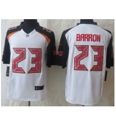 Nike Tampa Bay Buccaneers 23 Mark Barron White Limited NFL Jersey