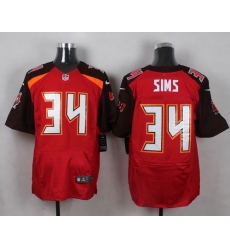 Nike Tampa Bay Buccaneers #34 Charles Sims Red Team Color Mens Stitched NFL New Elite Jersey