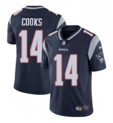 Mens Nike New England Patriots 14 Brandin Cooks Navy Blue Team Color Vapor Untouchable Limited Player NFL Jersey