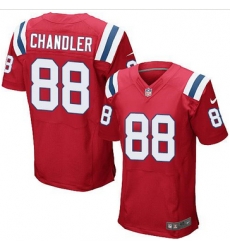 Nike New England Patriots #88 Scott Chandler Red Alternate Mens Stitched NFL Elite Jersey