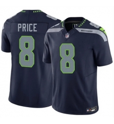 Men Seattle Seahawks  8 Jadarian Price Navy 2026 F U S E  Vapor Untouchable Limited Stitched Football Jersey