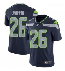 Youth Nike Seattle Seahawks 26 Shaquill Griffin Steel Blue Team Color Vapor Untouchable Limited Player NFL Jersey