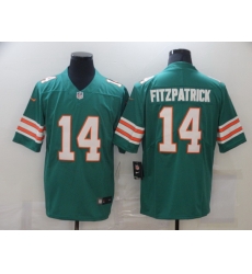 Men Miami Dolphins Ryan Fitzpatrick 14 Green Vapor Untouchable Limited Player Football Jersey