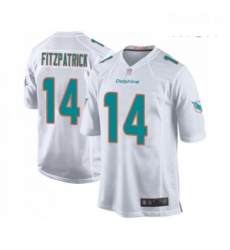 Mens Miami Dolphins 14 Ryan Fitzpatrick Game White Football Jersey