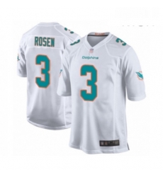 Mens Miami Dolphins 3 Josh Rosen Game White Football Jersey