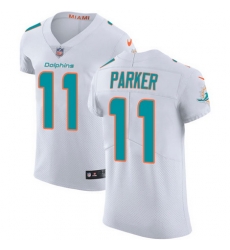 Nike Dolphins #11 DeVante Parker White Mens Stitched NFL Vapor Untouchable Elite Jersey