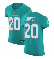 Nike Dolphins #20 Reshad Jones Aqua Green Team Color Mens Stitched NFL Vapor Untouchable Elite Jersey