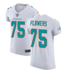 Nike Dolphins 75 Ereck Flowers White Men Stitched NFL New Elite Jersey