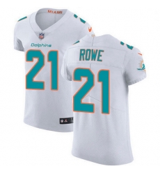 Nike Miami Dolphins 21 Eric Rowe White Men Stitched NFL New Elite Jersey