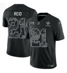 Men New Orleans Saints 21 Justin Reid Black F U S E 2026 Salute to Service Limited Stitched Football Jersey Men New Orleans Saints 21 Justin Reid Black F U S E 2026 Salute to Service Limited Stitched Football Jersey