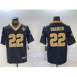 Men New Orleans Saints 22 Rashid Shaheed Black Vapor Limited Stitched Football Jersey 1