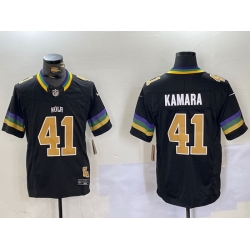 Men New Orleans Saints 41 Alvin Kamara Black 2024 F U S E Vapor Limited Stitched Jersey 1