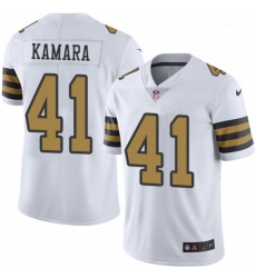 Youth Nike New Orleans Saints 41 Alvin Kamara Limited White Rush Vapor Untouchable NFL Jersey