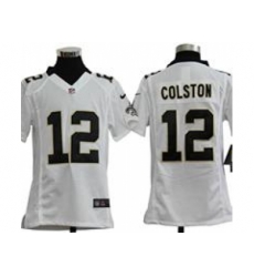 Youth Nike Youth New Orleans Saints #12 Marques Colston White jerseys