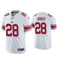 Men New York Giants 28 Devontae Booker White Vapor Untouchable Limited Stitched Jersey