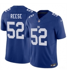 Men New York Giants 52 Arvell Reese Blue 2026 Draft F U S E Vapor Untouchable Limited Stitched Jersey Men New York Giants 52 Arvell Reese Blue 2026 Draft F U S E Vapor Untouchable Limited Stitched Jersey