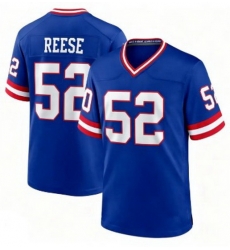 Men New York Giants Arvell Reese #52 Blue RUSH F U S E Stitched NFL Jersey Men New York Giants Arvell Reese #52 Blue RUSH F U S E Stitched NFL Jersey