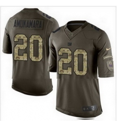 Nike New York Giants #20 Prince Amukamara Green Mens Stitched NFL Limited Salute to Service Jersey