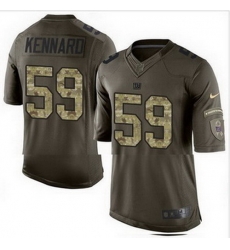 Nike New York Giants #59 Devon Kennard Green Mens Stitched NFL Limited Salute to Service Jersey