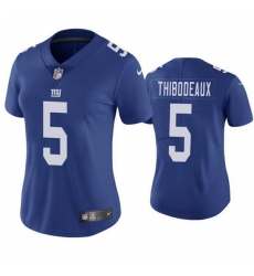 Women New York Giants 5 Kayvon Thibodeaux Royal Limited Stitched NFL Jersey