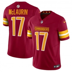 Men Washington Commanders 17 Terry McLaurin Burgundy 2024 F U S E Vapor Limited Stitched Football Jersey