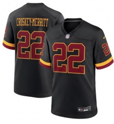 Men Washington Commanders 22 CROSKEY MERRITT Black Vapor Limited Jersey Men Washington Commanders 22 CROSKEY MERRITT Black Vapor Limited Jersey