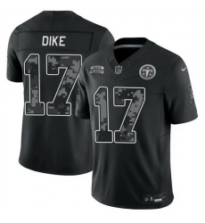 Men Tennessee Titans 17 Chimere Dike Black F U S E 2026 Salute to Service Limited Stitched Football Jersey Men Tennessee Titans 17 Chimere Dike Black F U S E 2026 Salute to Service Limited Stitched Football Jersey