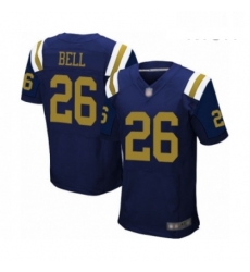 Mens New York Jets 26 Le Veon Bell Elite Navy Blue Alternate Football Jersey