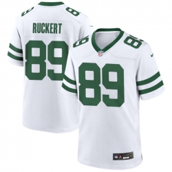 Mens New York Jets 89 Jeremy Ruckert White 2026 Draft F U S E Vapor Untouchable Limited Stitched Jersey