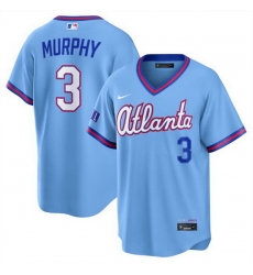 Men Atlanta Braves  3 Dale Murphy Powder Blue 2026 City Connect Stadium Stitched Baseball Jersey
