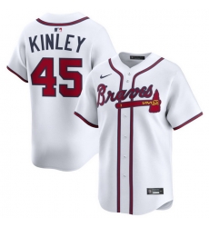 Men Atlanta Braves Nike Alternate Limited Jersey White Kinley Tyler 45 Men Atlanta Braves Nike Alternate Limited Jersey White Kinley Tyler 45