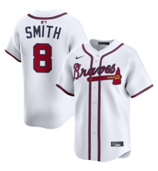 Men Atlanta Braves Nike Alternate Limited Jersey White Smith Dominic 8 Men Atlanta Braves Nike Alternate Limited Jersey White Smith Dominic 8