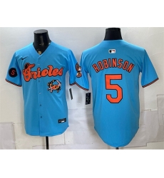 Men Baltimore Orioles 5 Brooks Robinson Blue With Patch Vapor Premier Limited Stitched Baseball Jersey Men Baltimore Orioles 5 Brooks Robinson Blue With Patch Vapor Premier Limited Stitched Baseball Jersey