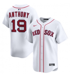 Men Boston Red Sox Nike Home Limited Jersey White Anthony Roman 19