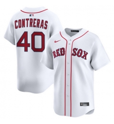 Men Boston Red Sox Nike Home Limited Jersey White Contreras Willson 40 Men Boston Red Sox Nike Home Limited Jersey White Contreras Willson 40