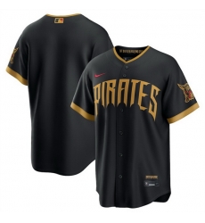 Men Pittsburgh Pirates Blank Black 2026 City Connect Stadium Stitched Baseball Jersey Men Pittsburgh Pirates Blank Black 2026 City Connect Stadium Stitched Baseball Jersey
