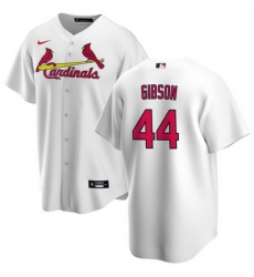 Men St  Louis Cardinals 44 Kyle Gibson White Cool Base Stitched Baseball Jersey