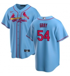 Men St  Louis Cardinals 54 Sonny Gray Blue Cool Base Stitched Baseball Jersey