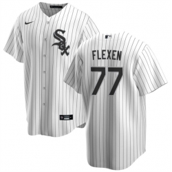 Men Chicago White Sox 77 Chris Flexen White Cool Base Stitched Baseball Jersey