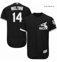 Mens Majestic Chicago White Sox 14 Bill Melton Authentic Black Alternate Home Cool Base MLB Jersey