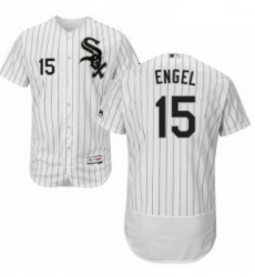 Mens Majestic Chicago White Sox 15 Adam Engel White Home Flex Base Authentic Collection MLB Jersey