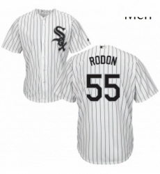 Mens Majestic Chicago White Sox 55 Carlos Rodon Replica White Home Cool Base MLB Jersey