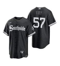 Men's White Sox Southside Jace Fry Black City Connect Replica Jersey