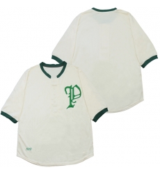 Men Detroit Tigers Blank Cream 1910 Throwback Jersey