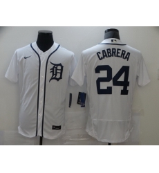 Men Nike Detroit Tigers 24 Miguel Cabrera  Flexbase White Jersey MLB Jersey