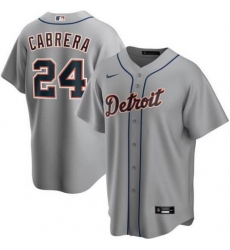 Tigers 24 Miguel Cabrera Gray 2020 Nike Cool Base Jersey