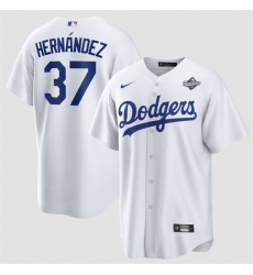 Men Los Angeles Dodgers 37 Teoscar Hernandez White 2025 World Series Home Cool Base Stitched Baseball Jersey Men Los Angeles Dodgers 37 Teoscar Hernandez White 2025 World Series Home Cool Base Stitched Baseball Jersey